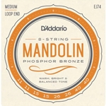 D'addario  D'Addario EJ74 Phosphor Bronze Medium Mandolin Strings (11-40)