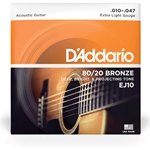 D'addario  D'Addario 80/20 Bronze (.010-.047) EJ10