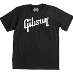 GA-BLKTLG Gibson Distressed Logo T-Shirt - Large