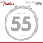 0739050406 Fender Stainless 9050's Bass Strings, Stainless Steel Flatwound, 9050M .055-.105 Gauges, (4)