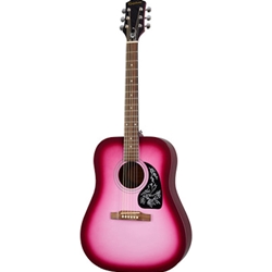 EASTARHPPCH1 Epiphone Starling Acoustic Guitar - Hot Pink Pearl