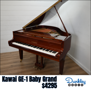 1996 Kawai GE-1 Mahogany Baby Grand Piano
