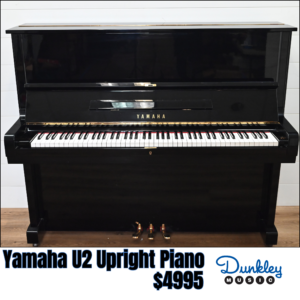 1970 Yamaha U2 Polished Ebony Upright Piano