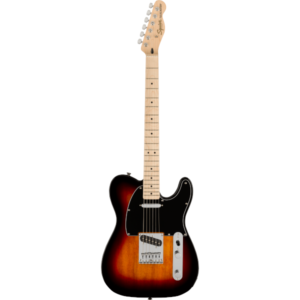 Fender Affinity Series Telecaster, Maple Fingerboard, Black Pickguard, 3-Color Sunburst
