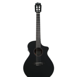 Breedlove Discovery S Concert Satin Black Nylon CE Red Cedar-African mahogany
