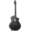 Breedlove Discovery S Concert Satin Black CE European-African Mahogany Acoustic Guitar