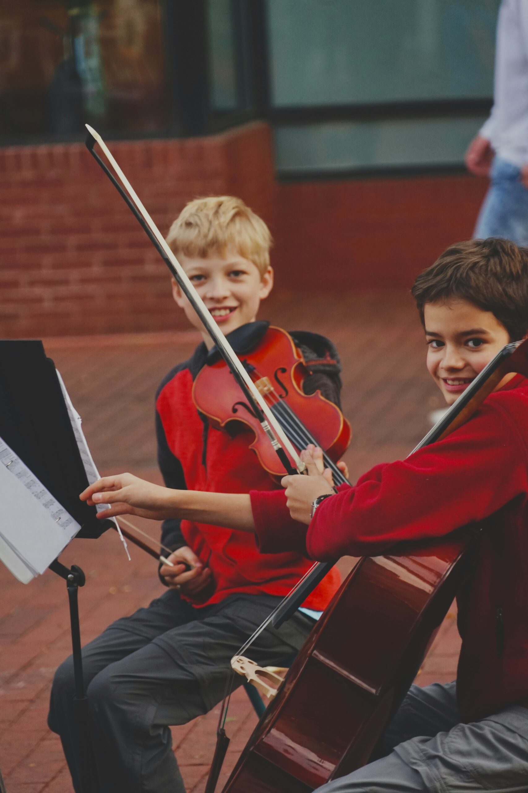 Music space with an instrument ready to play