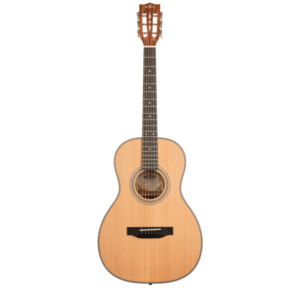 Kala Solid Cedar Top Parlor Guitar - Natural W/Bag