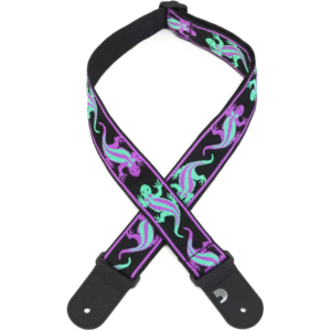 D'Addario Vintage Planet Waves Lizards, Green/Purple
