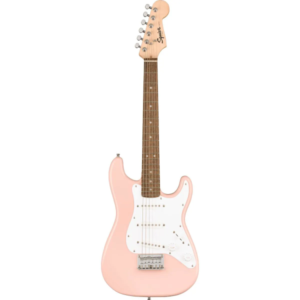 Fender Mini Stratocaster, Laurel Fingerboard, Shell Pink